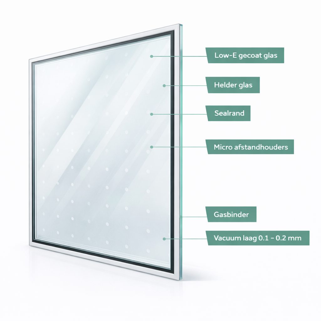 Vacuumglas voor monumenten